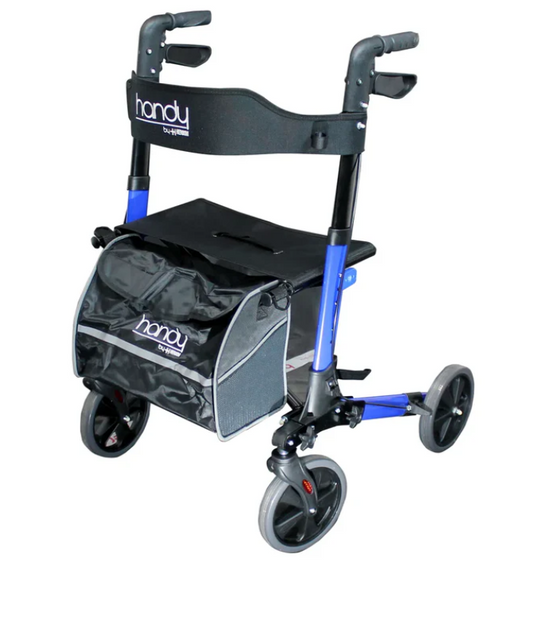 Andadera Plegable con Ruedas, Asiento y Respaldo,