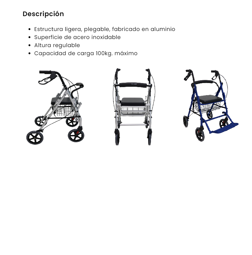 Andadera Silla Ortopedica para Adulto